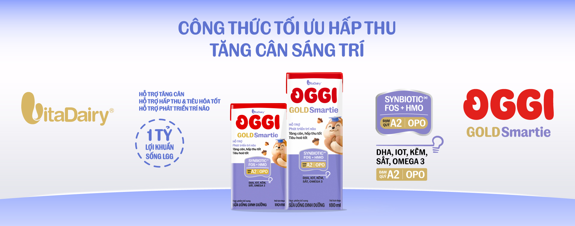 Sữa uống dinh dưỡng Oggi Gold SMARTIE
