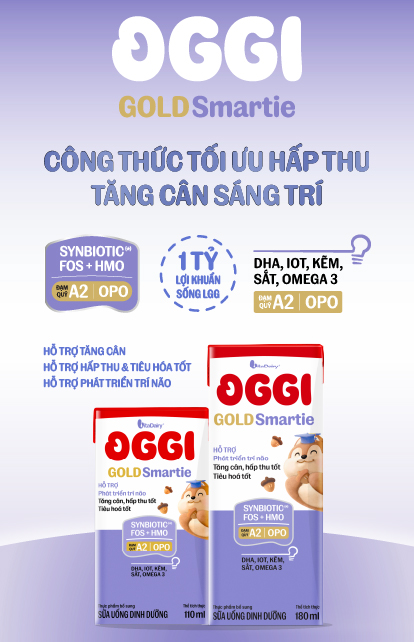 Sữa uống dinh dưỡng Oggi Gold SMARTIE