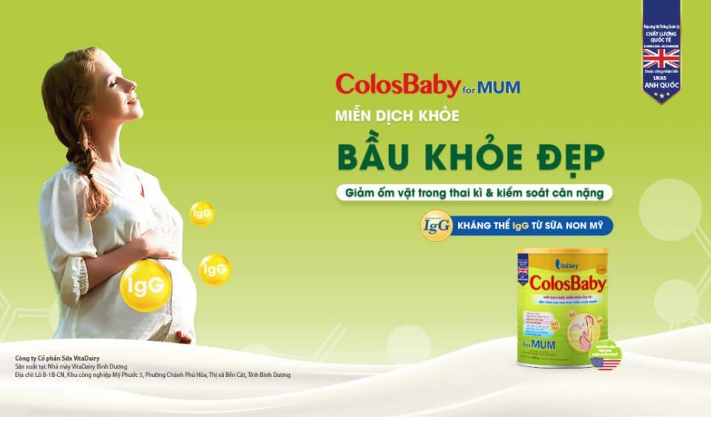 ColosBaby Gold for Mum được sản xuất theo quy trình đạt chuẩn quốc tế