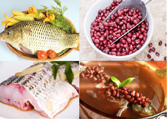 Canh cá chép đậu đỏ