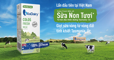 VitaDairy sở hữu sản phẩm từ sữa non tươi đầu tiên và duy nhất tại Việt Nam