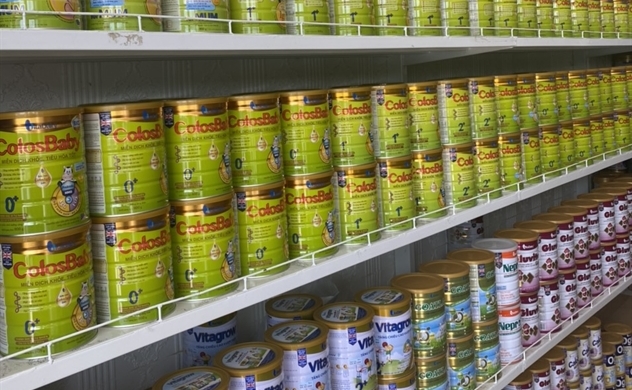 Sản phẩm sữa VitaDairy bày bán tại các điểm bán lẻ 