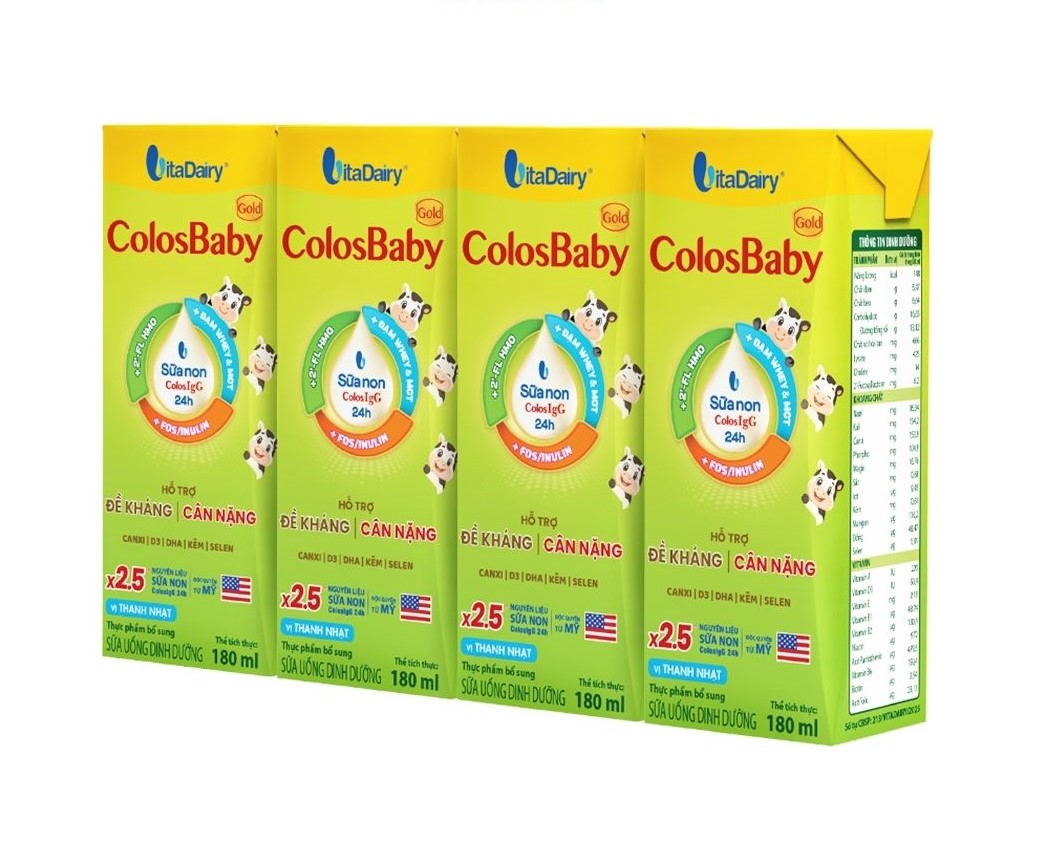 ColosBaby Gold giúp bé vững đề kháng, tăng cân khỏe mạnh
