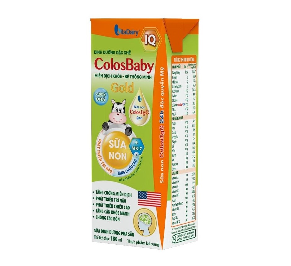 ColosBaby IQ Gold là lựa chọn tiện lợi, giúp bé phát triển trí não