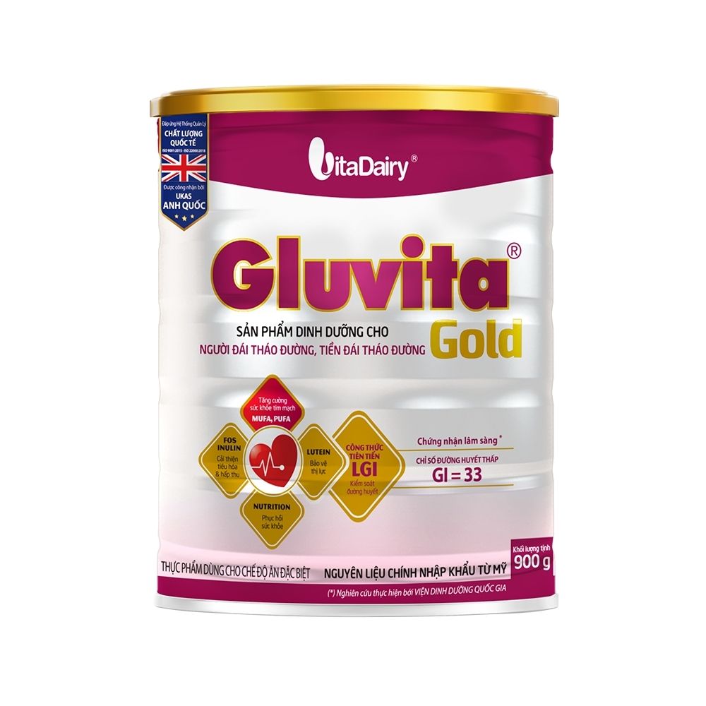 Gluvita Gold sử dụng hệ bột đường LGI chỉ số đường huyết thấp, được hấp thu chậm