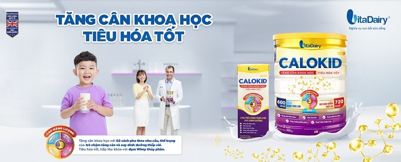 Sữa công thức dinh dưỡng giúp trẻ tăng cân