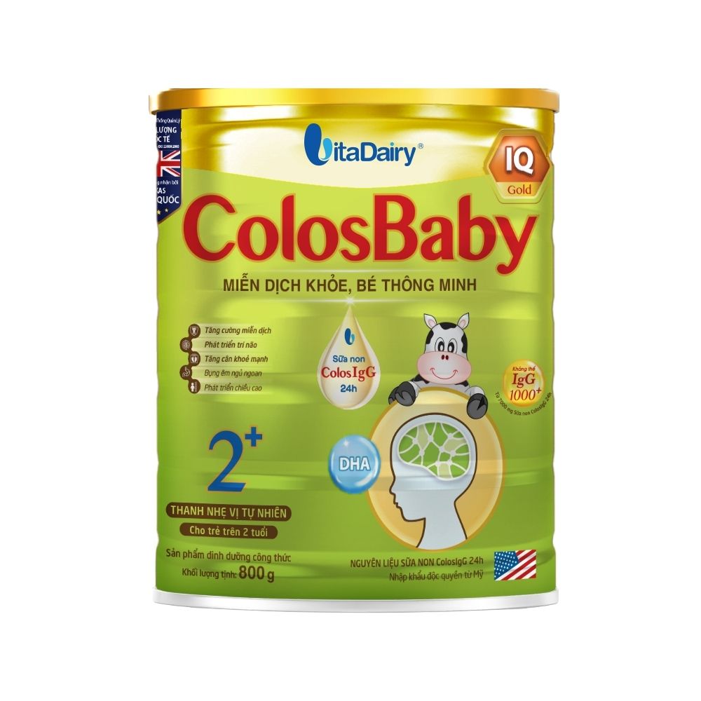 ColosBaby IQ 2+ giúp bé thông minh, vững đề kháng và lớn khôn toàn diện