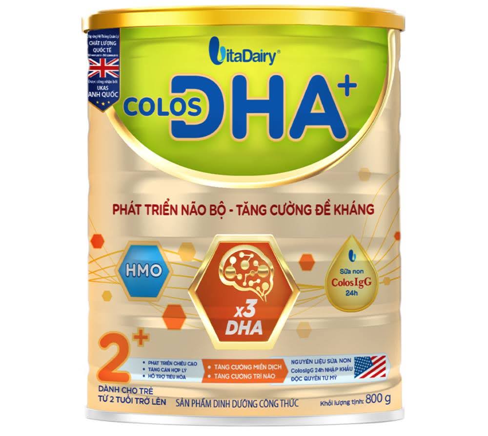 Colos DHA+ 2+ có công thức phát triển trí não