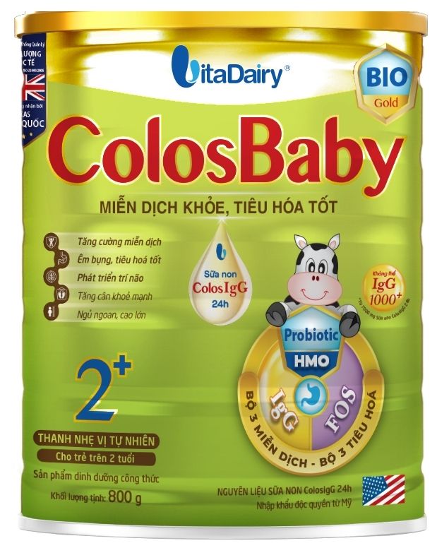 ColosBaby Bio Gold 2+ hỗ trợ b&eacute; tăng đề kh&aacute;ng, ti&ecirc;u h&oacute;a tốt