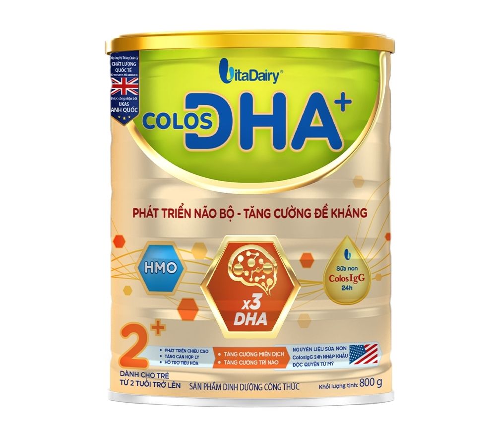 Colos DHA+ 2+ hỗ trợ b&eacute; vững đề kh&aacute;ng, ph&aacute;t triển n&atilde;o bộ