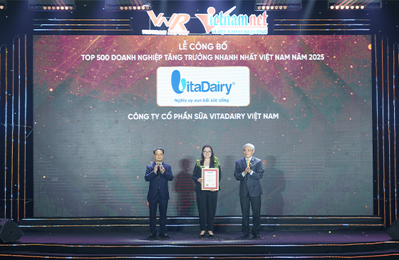 VITADAIRY TOP 1 TĂNG TRƯỞNG NHANH NHẤT NGÀNH SỮA VIỆT NAM 2025